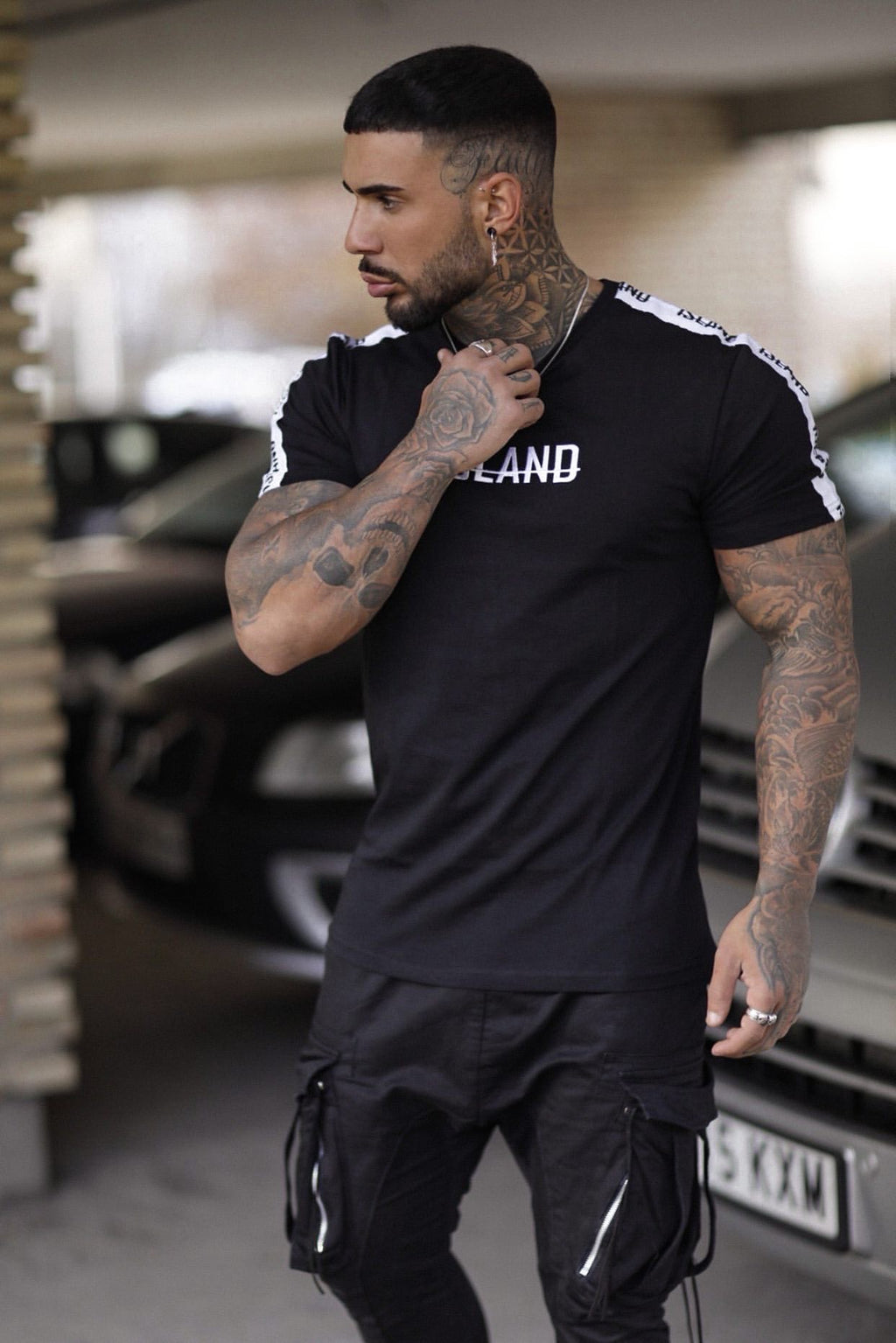 Paris Tapered T Shirt - Black